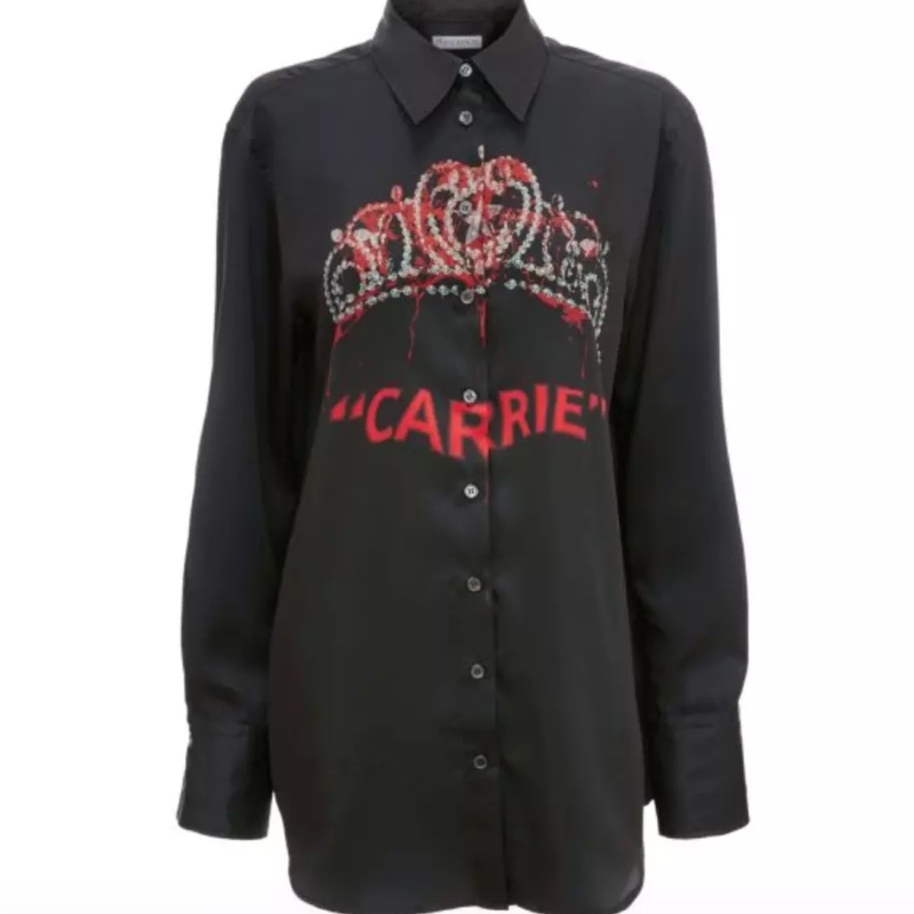 Jw Anderson Carrie Tiara Button-Up Shirt